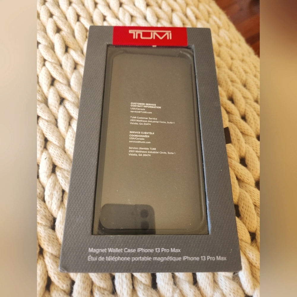NIB TUMI iPhone 13 Pro Max Magnetic Wallet Phone Case